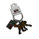 KEYRING SHAPED WOOLLY MONKEY W/BABY